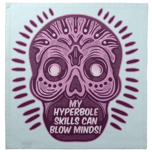 Hyperbole Funny ENGLISH LANGUAGE Cloth Napkin (Front)