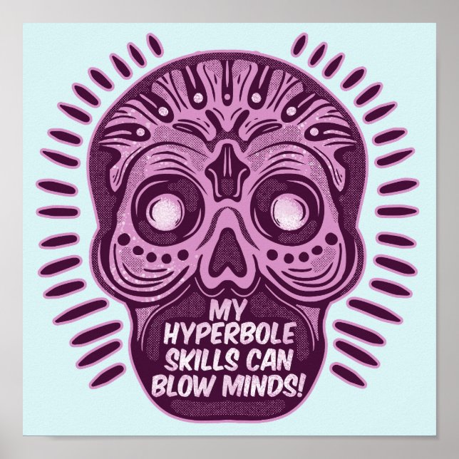 Hyperbole Funny ENGLISH LANGUAGE Poster (Front)