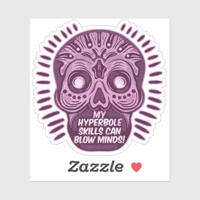 Hyperbole Funny ENGLISH LANGUAGE Sticker (Sheet)