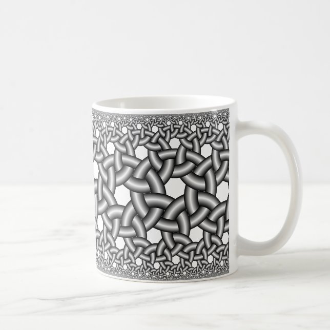 Hyperbolic ribbons 237 coffee mug (Right)