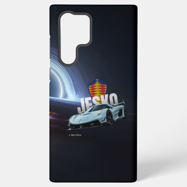 Hypercar Floating Above Black Hole  Samsung Galaxy Case (Back)