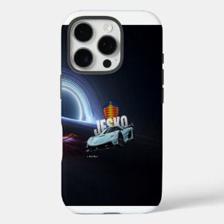 Hypercar in the Void – Surreal Supercar & Black Ho iPhone 16 Pro Case