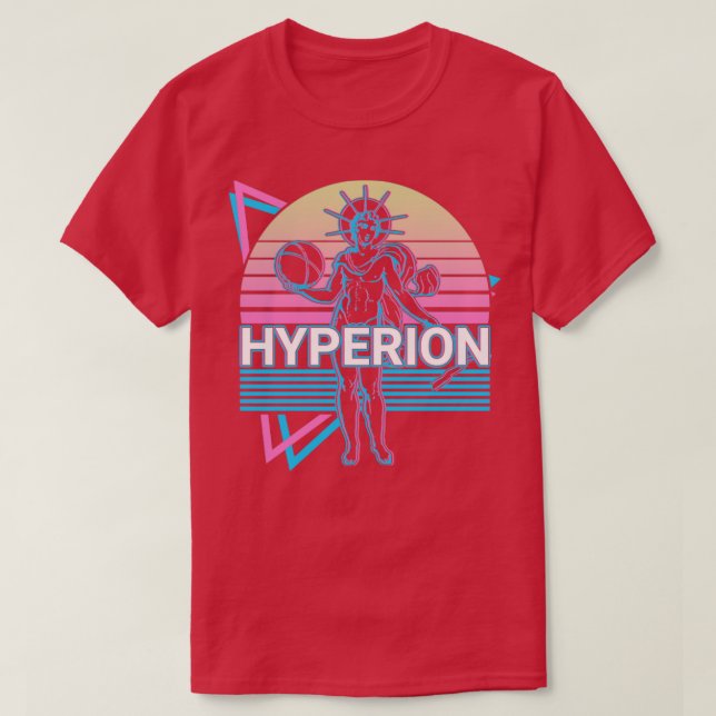 Hyperion Titan God Ancient Greek Mythology Retro T-Shirt (Design Front)