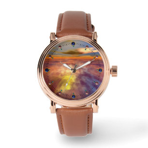 HYPERION WORLD, ALIEN SEASCAPE SKY ,CLOUDS Sci-Fi Watch