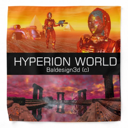 HYPERION WORLD SCIENCE FICTION Scifi Bandana