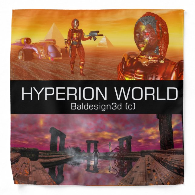 HYPERION WORLD SCIENCE FICTION Scifi Bandana (Front)