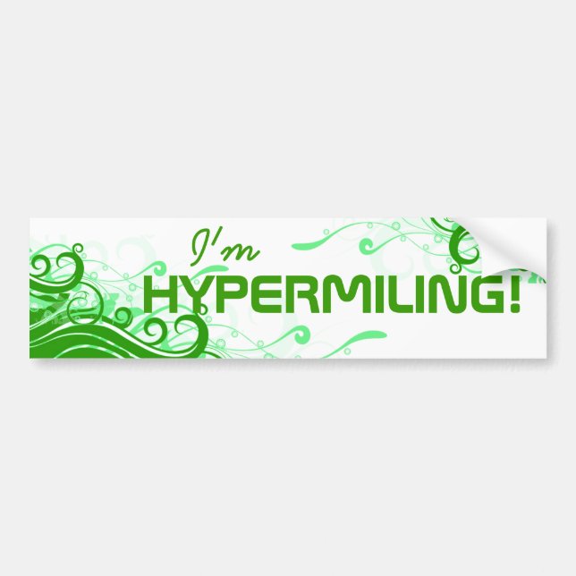 Hypermiling Bumper Sticker (Front)