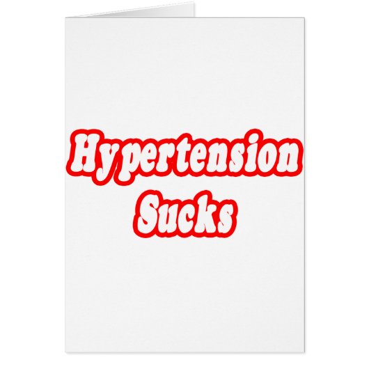 Hypertension Sucks Cards (Front)