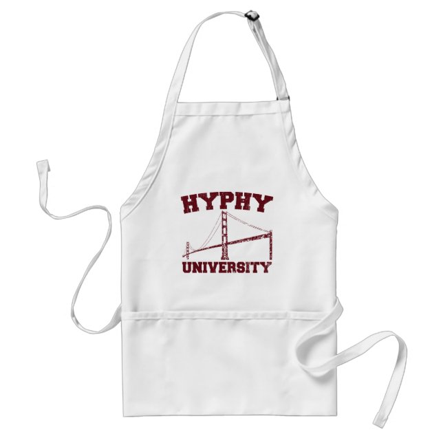 Hyphy University yay area Adult Apron (Front)