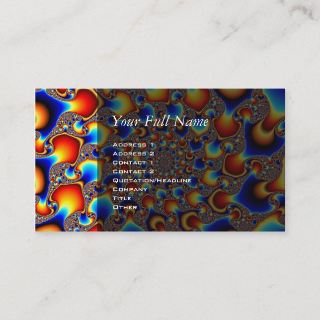 Hypn0sis - Fractal Art Business Card (Front)
