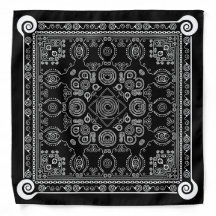 Hypno Hanky, Hypnosis Flagging Bandana On Black !
