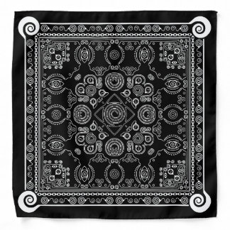 Hypno Hanky, Hypnosis Flagging Bandana On Black !