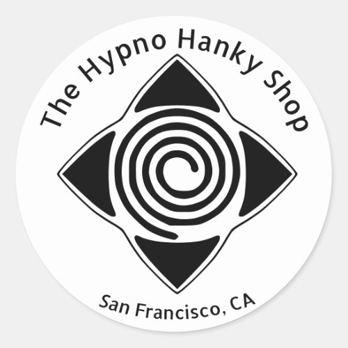 Hypno Hanky Shop Hypnosis Everywhere Logo Sticker