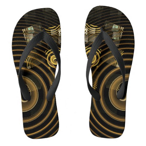 Hypnosis Abstract Art Flip Flops