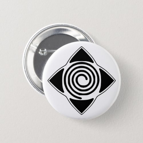 Hypnosis Everywhere Logo Spiral Symbol Button