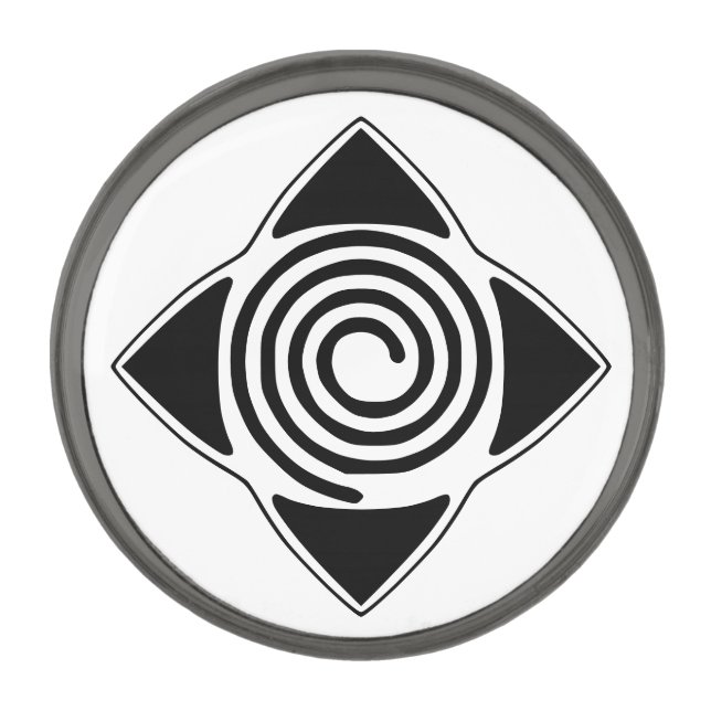 Hypnosis Everywhere Logo Spiral Symbol Lapel Pin (Front)