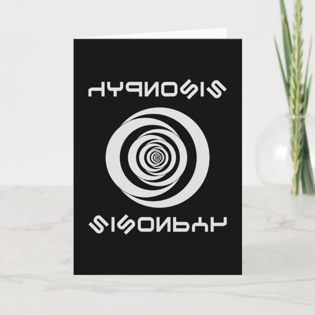 Hypnosis Hypnotizer Hypnotist Hypnotic Funny Gift Card (Front)