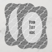Hypnosis Pattern black white + your text (Front/Back)