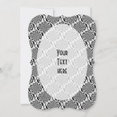 Hypnosis Pattern black white + your text (Back)