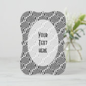 Hypnosis Pattern black white + your text (Standing Front)
