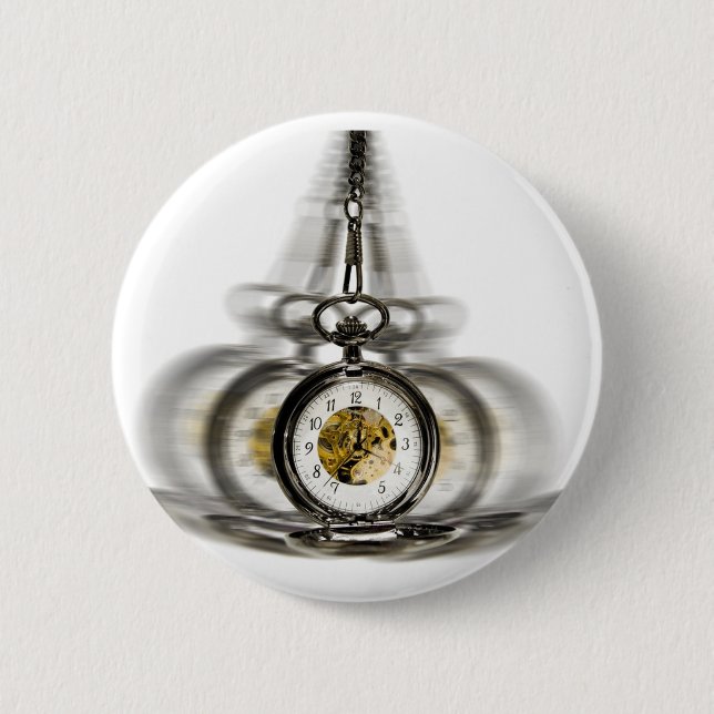 Hypnosis Spinning Clock Button (Front)