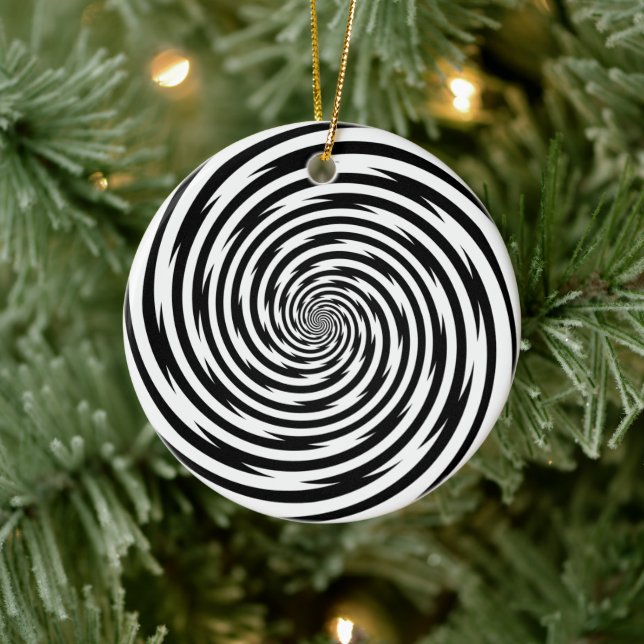 Hypnosis Spiral Ceramic Ornament (Tree)