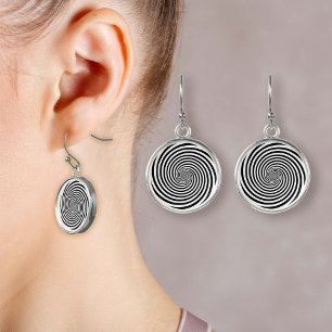 Hypnosis Spiral Earrings