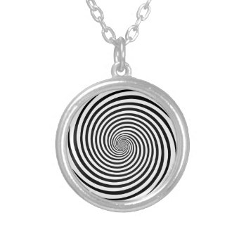 Hypnosis Spiral Necklace by pomegranate_gallery at Zazzle
