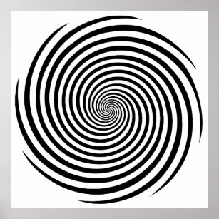 Hypnosis Spiral Poster