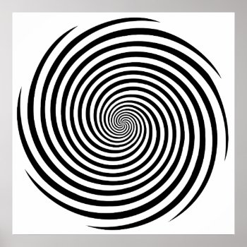 Hypnosis Spiral Poster by pomegranate_gallery at Zazzle