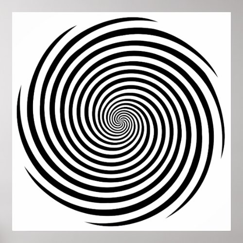 Hypnosis Spiral Poster