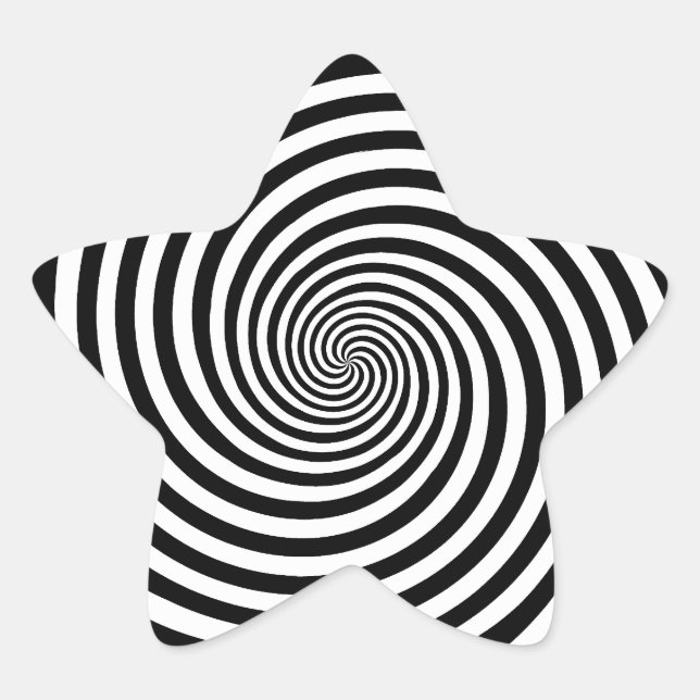 Hypnosis Spiral  Star Sticker (Front)