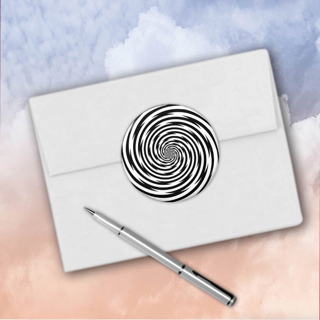 Hypnosis Spiral Sticker (Mystify your mail! The perfect mind bender! )