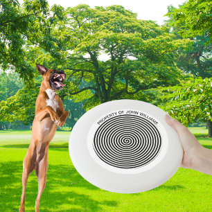 Hypnosis Spiral with Custom Name Wham-O Frisbee