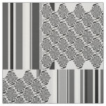 Hypnosis Stripes Pattern black &amp; white + your idea Fabric