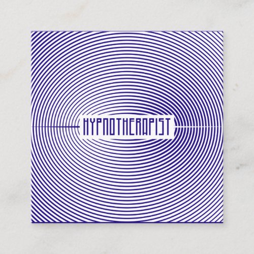 Hypnotherapist Hypnotist Modern Circle Pattern     Square Business Card