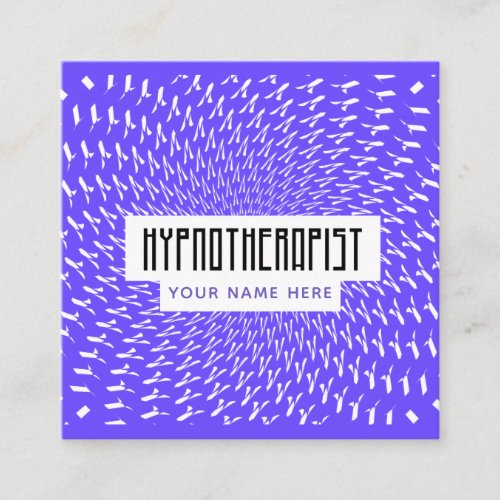 Hypnotherapist Hypnotist Social Media Amethyst  Square Business Card