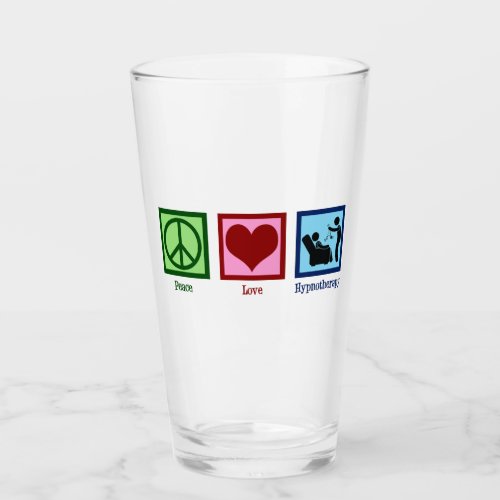 Hypnotherapist Peace Love Hypnotherapy Glass