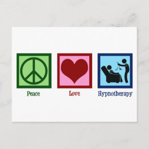 Hypnotherapist Peace Love Hypnotherapy Postcard