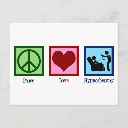 Hypnotherapist Peace Love Hypnotherapy Postcard