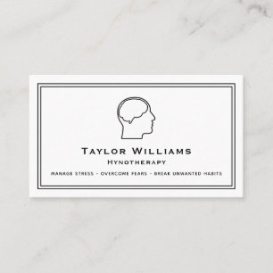 Hypnotherapy Psychiatrist Psychologist Mindfulness Business Card