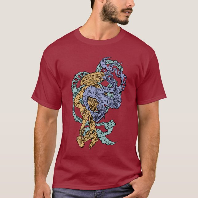 Hypnotic Amorphous Phantasmagoric Modern Groovy  T-Shirt (Front)