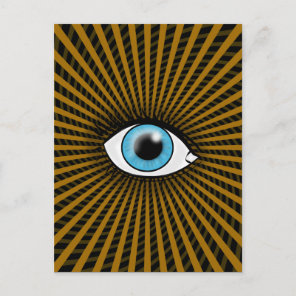 Hypnotic Blue Eye Postcard