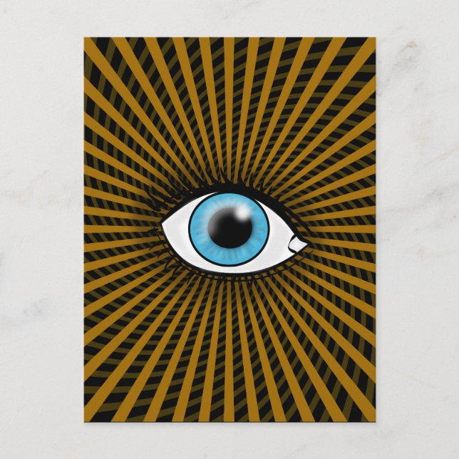 Hypnotic Blue Eye Postcard (Front)