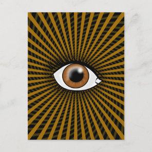Hypnotic Brown Eye Postcard