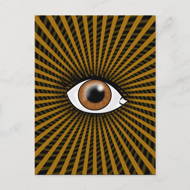 Hypnotic Brown Eye Postcard (Front)