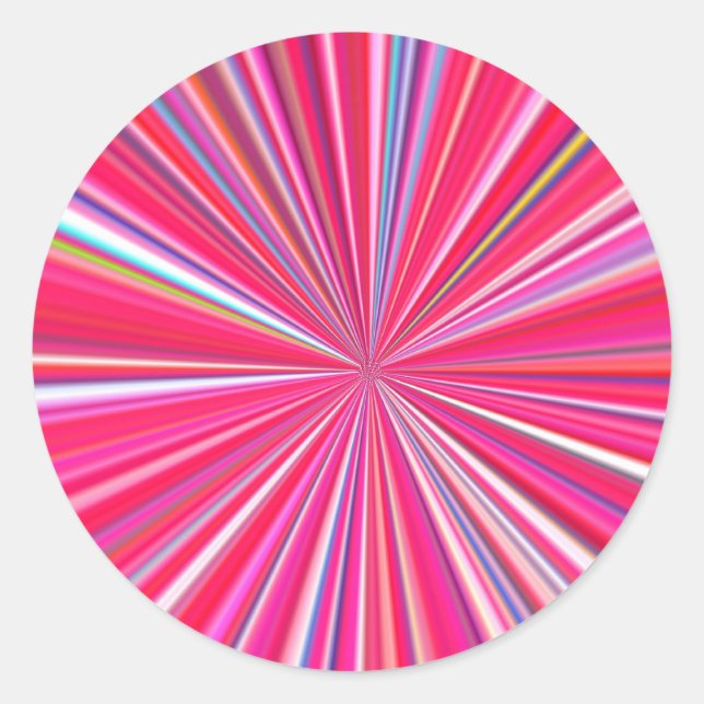 hypnotic colors classic round sticker (Front)