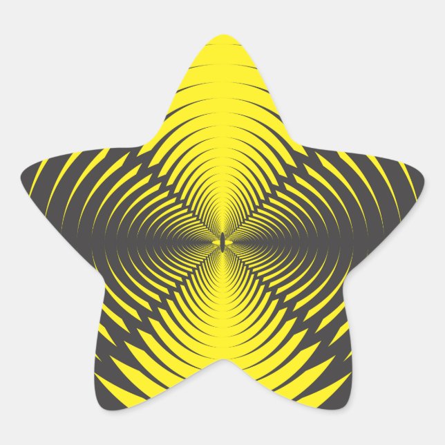 Hypnotic disk star sticker (Front)