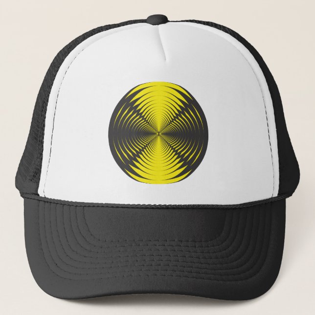 Hypnotic disk trucker hat (Front)
