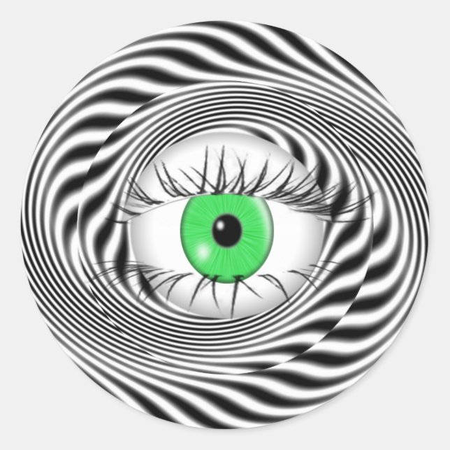 HYPNOTIC EYE - HYPNOTIST CLASSIC ROUND STICKER (Front)